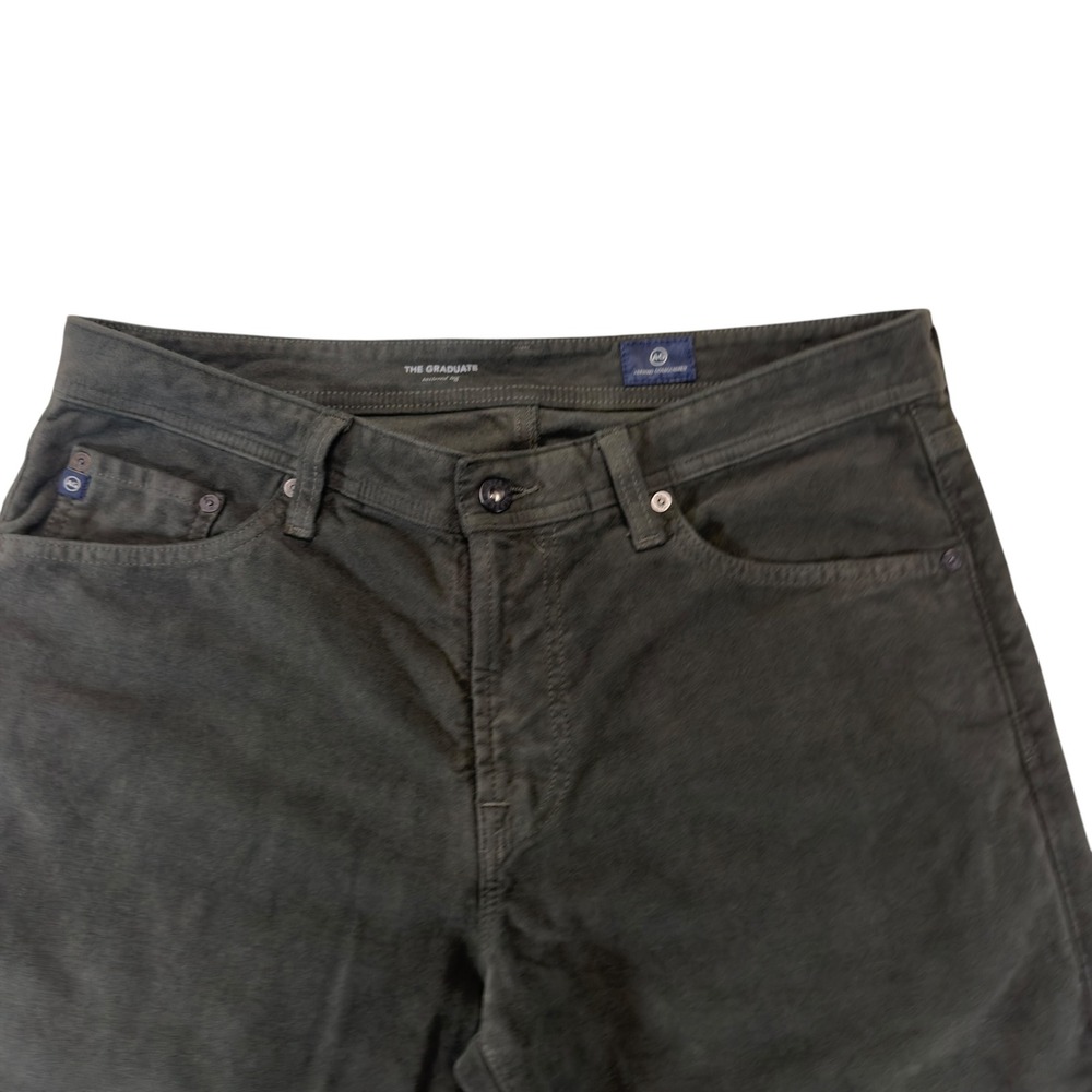 AG Adriano Goldschmied The Graduate Tailored Leg Slim Jeans Cypress Green Men 32 - Picture 5 of 11
